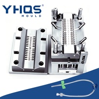 Molde de inyección de plástico YHQS para aguja de fístula AV, pinza deslizante, molde de concentrador de aguja AVF, sistema de canal frío/canal caliente