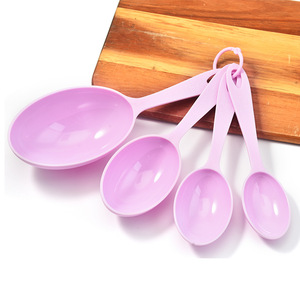 Hỗn hợp màu sắc thân thiện với môi PP Baking công cụ thiết lập kích thước lớn nhựa đo thìa và ly cho chất lỏng đo - Product Image 1