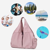 Grand sac de sport en nylon pour femmes, sac à main léger pour le sport et les voyages, sac de sport surdimensionné, sac de transport pour l'entraînement