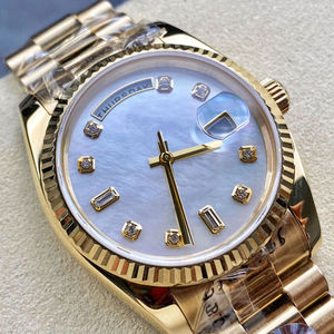 Montre automatique pour homme de luxe en acier inoxydable doré 904L, résistante à l'eau, 40 mm, vente en gros, idéale pour les cadeaux d'affaires - Product Image 3