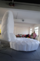 Grande Coquille de Palourde Gonflable Professionnelle, Publicité Gonflable Premium pour Expositions Commerciales et Événements Aquatiques