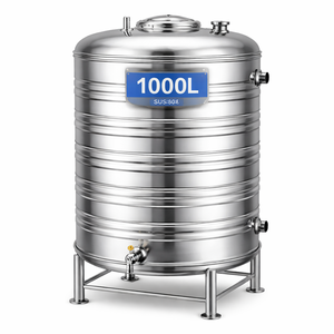 النقي خزان المياه الفولاذ المقاوم للصدأ 304 <span class=keywords><strong>1000</strong></span> لتر المحمولة خزان مياه خزان المياه لمعالجة المياه - Product Image 6
