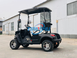 Utilitaire personnalisé de luxe <span class=keywords><strong>chasse</strong></span> hors route 72V Lithium 4 roues voiturette de Golf 4 places rue légale avec pare-brise - Product Image 5