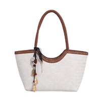 Bolso Tote de Gran Capacidad en PU Tejido para Mujer, Nuevo Modelo 2025, de Alta Gama, Moderno y Combinable con Todo, Compras en Línea en Alibaba, Guangzhou