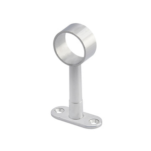 Support mural rond en alliage de zinc de 25 mm pour tube, quincaillerie de placard - Product Image 3