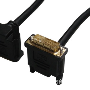 DVI <b>Cable</b> Male To Female Elbow Connector High Definition Video Transmission Monitor <b>Cable</b> Copper Wire - Product Image 1