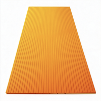 Panneau acoustique rainuré en feutre d'art en fibre de polyester, design moderne sculpté pour la décoration murale des bureaux et des hôtels