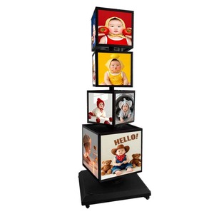 Sàn ngoài trời LED bảng hiển thị dọc hộp Đèn menu biển quảng cáo treo di động dấu hiệu phát sáng cán xoay hiển thị trong nhà - Product Image 5