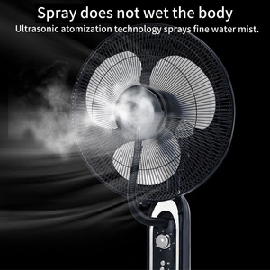 Ventilateur brumisateur mécanique de 18 pouces, alimenté par courant alternatif, en plastique, pour sol, extérieur, maison, hôtels, garages, 3 vitesses, à poser au sol - Product Image 2