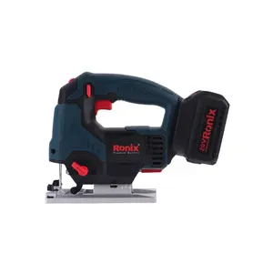 Ronix Hot Sale 8608 4.0A Bateria Jig Saw 16L/Min Velocidade Ajustável Grampo Rápido Fornece Poderosa Força de Aperto Jig Saw Sem Fio