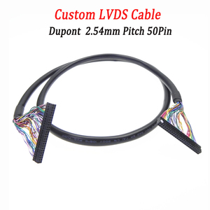 Özel 50 Pinli Dupont LVDS Kablo Çift Uçlu Konnektör Kablo Demeti Endüstriyel LCD Dokunmatik Ekran Reklam Makinesi için - Product Image 1