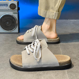 Chaussons d'intérieur pour hommes, antidérapants, à semelles épaisses, avec rembourrage insonorisant, chaussons à semelle souple pour hommes - Product Image 3