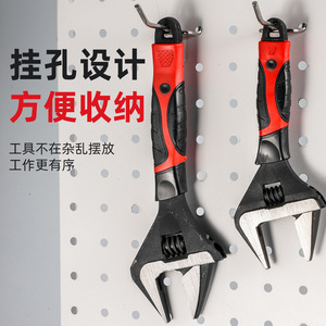 Adjustable <b>Wrench</b> Metric Industrial Grade High Carbon Steel Anti Slip Handle Smooth Jaw Single End - Product Image 4