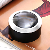 Wholesale Luxury High Clarity 70mm Convex Lens 5X Jewelry Cylindrical Magnifier for Coin Collectors
