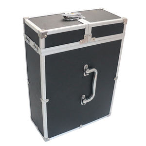 <span class=keywords><strong>Valise</strong></span> de <span class=keywords><strong>rangement</strong></span> avec cadre en aluminium de conception spéciale pour CD/disques vinyles - Product Image 2