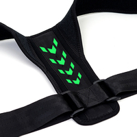 LADYGLOW Ceinture de soutien dorsale ajustable pour scoliose, pour hommes et femmes, en néoprène, correcteur de posture