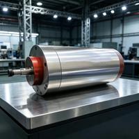 Mandrin électrique à cinq axes pour le meulage de lames de moteur, interface HSK A63