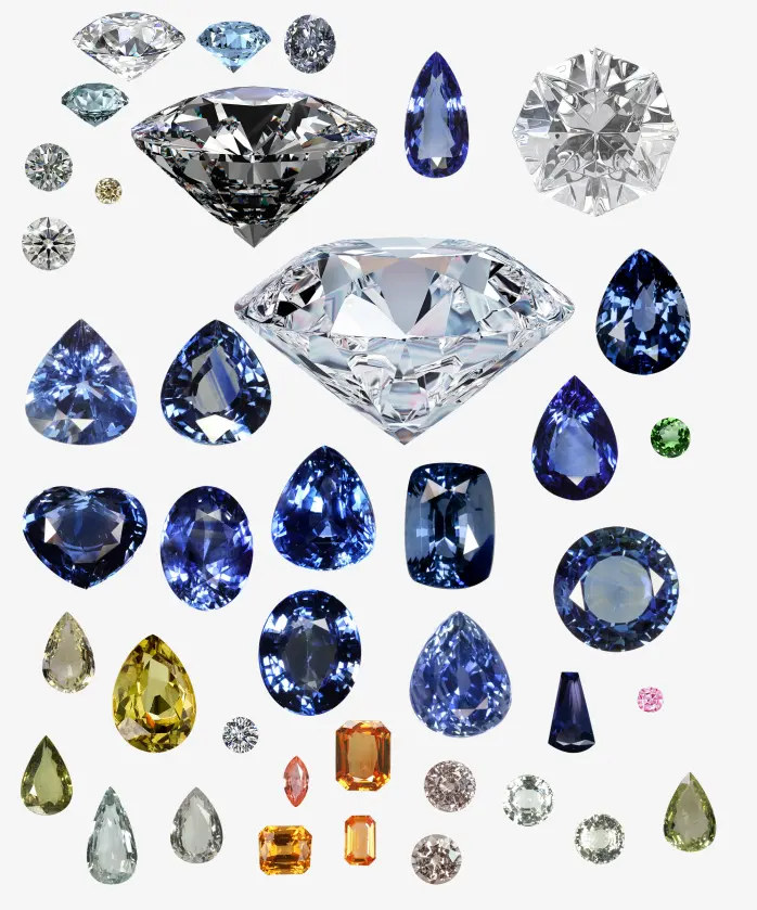 Factory Price Lab grown diamond full colors D color grade Moissnaite diamond bulk in stock synthetic loose