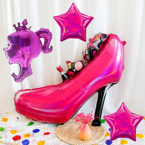 <span class=keywords><strong>Globos</strong></span> de princesa <span class=keywords><strong>Globos</strong></span> de aluminio de papel de tacón alto Suministros de fiesta de cumpleaños para niñas Fiesta de cumpleaños para mujeres <span class=keywords><strong>Globos</strong></span> de fiesta temática para niñas - Product Image 2