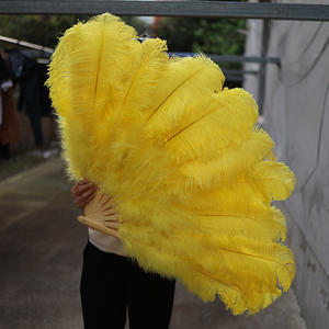 พัดขนนกกระจอกเทศขนาดใหญ่ |   อุปกรณ์ประกอบการแสดงระบำหน้าท้องและโกโก้ |   แฟนคลับการแสดงดนตรีและคอนเสิร์ต - Product Image 4