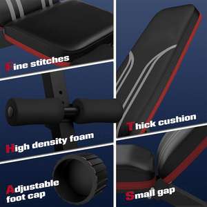 Banc <span class=keywords><strong>de</strong></span> <span class=keywords><strong>musculation</strong></span> réglable pour <span class=keywords><strong>salle</strong></span> <span class=keywords><strong>de</strong></span> sport à domicile, banc <span class=keywords><strong>de</strong></span> <span class=keywords><strong>musculation</strong></span> pliable robuste et durable pendant des années - Product Image 5