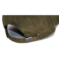 Olijfgroene suède-achtige baseballpet, unisex, verstelbaar, casual pet met Argyle fruitpatroon, gebruikelijk