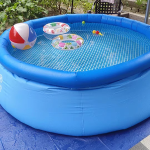 Couverture de piscine gonflable ronde, anti-poussière, imperméable à l'eau et à la pluie, pour piscine hors sol - Product Image 6