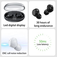 Audífonos Bluetooth Langsdom TN58 de Alta Calidad y Bajo Costo, Pantalla LED Digital, Audífonos Inalámbricos TWS, Tipo C