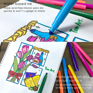 Nhà cung cấp tùy chỉnh thương hiệu 12 màu sắc nước dựa trên màu nước bút có thể giặt 5 mm <span class=keywords><strong>Bullet</strong></span> <span class=keywords><strong>Tip</strong></span> màu nước đánh dấu với logo - Product Image 5