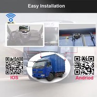 Caméra de recul sans fil WiFi avec vision nocturne, base magnétique, capteur CCD, étanche IP68, alimentation DC 12V USB/Batterie pour voitures