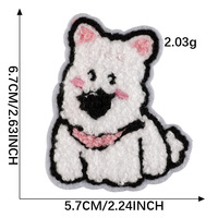 Petit support quantité minimale de commande mignon dessin animé fer à coudre sur broderie serviette Chenille animaux patchs pour enfants vêtements
