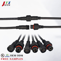 موصل كابل LED ذكر وأنثى من JYX OED/ODM مقاوم للماء IP68 من PVC 16AWG 2-8Pin لتركيب إضاءة LED الخارجية للسيارات