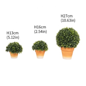 Bonsái Artificial Realista de Plástico LUYI en Forma de Bola, Decoración de Escritorio para Interiores, Planta Pequeña para Hogar u Oficina, Sin Necesidad de Riego, Regalo de Cumpleaños - Product Image 3