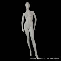Maniquí de cuerpo completo de FRP blanco mate para tienda de ropa, estilo coreano, para exhibición de vestidos de novia