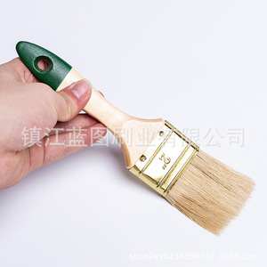 Brocha plana para pintar con cerdas de cerdo y mango de madera de 12-20 mm, fabricada en Zhenjiang, para pintar. - Product Image 2
