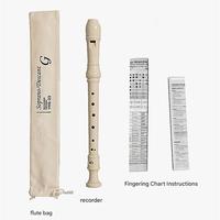 Flûte à bec soprano en plastique de bonne qualité 32,5x3,2CM avec emballage pour performance professionnelle