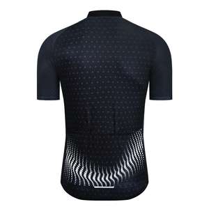 Maillot <span class=keywords><strong>de</strong></span> <span class=keywords><strong>cyclisme</strong></span> <span class=keywords><strong>de</strong></span> compétition Black Team, extensible, ajusté, respirant, équipement <span class=keywords><strong>de</strong></span> compétition, team building, courses sur route, personnalisable - Product Image 3