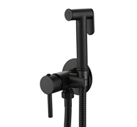 Melissa Modern Hotel, ensemble de douchette pour bidet de toilettes en laiton finition or brossé, avec douchette à main, robinet à angle et robinet monotrou
