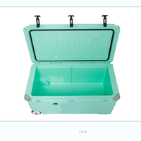 TOLEE Mini glacière de luxe de 50L avec poignée en polystyrène pour Igloo, roues verrouillables, isolées, pour pique-nique et bière, stockage des aliments