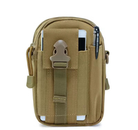 Sac banane tactique personnalisé le plus vendu, pochette extérieure à crochet avec fermeture éclair, sac tactique multifonctionnel étanche pour hommes