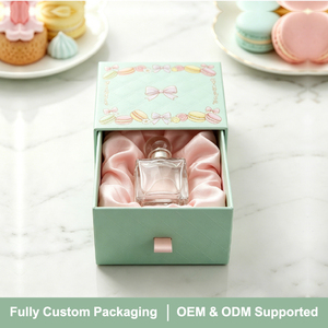 Caja de Regalo Deslizante de Lujo para Muestras de Perfume, Personalizada, con Inserto de Cartón Rígido, Logotipo, Ecológica, de Alta Gama, OEM - Product Image 2