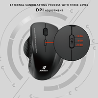 Souris gamer Jertech W500 nouvelle, 1600 DPI, type C, 2,4 GHz, double mode, rechargeable, sans fil