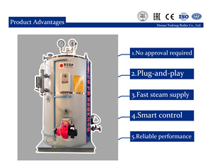 Generador de Vapor a Gas CE ISO EAC de 1000kg/h, 1500kg/h, 2000kg/h para Suministro de Vapor Industrial, de Alta Eficiencia, Automático, Alimentado con Paja - Product Image 3