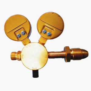 Regulador de Presión de Gas de una Etapa con Resorte Ajustable, de Latón, para Cilindros de O2, N2, H2, He, Ar, Aire, con Manómetro en bar, Kpa y Psi - Product Image 2