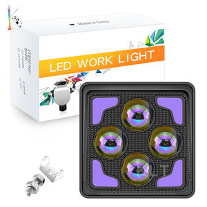 <span class=keywords><strong>KLT</strong></span> Nouveau projecteur à 4 lentilles, phare antibrouillard, feux de <span class=keywords><strong>conduite</strong></span> laser bicolores, feux auxiliaires LED super lumineux pour moto - Product Image 2
