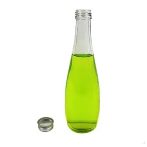 Garrafas de vidro carbonado de água mineral, 300ml 10oz, barato, venda no atacado, garrafas de vidro com tampas