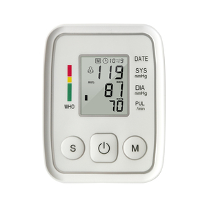 Electronic Blood Pressure Monitor with Internal Thermometer for Blood Bank Oximet Upper Arm Medical Electronic Sphygmomanometer