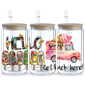 Prix de gros – Films UV DTF de haute qualité pour gobelets 16oz Libbey – Autocollants étanches sans transfert thermique – Transferts UV DTF pour gobelets - Product Image 6