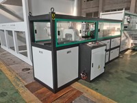 WPC madera cubierta de plástico valla panel de pared máquina de fabricación de postes extrusora de perfil WPC