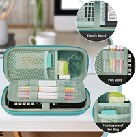 Étui de transport EVA personnalisé pour organisateur de câbles portable étanche grande capacité avec poche en maille zippée rigide pour voyage